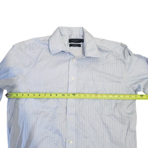 The Mens Store Bloomingdales Non Iron Button Down Dress Shirt Size 32/33 Office - Picture 7 of 7